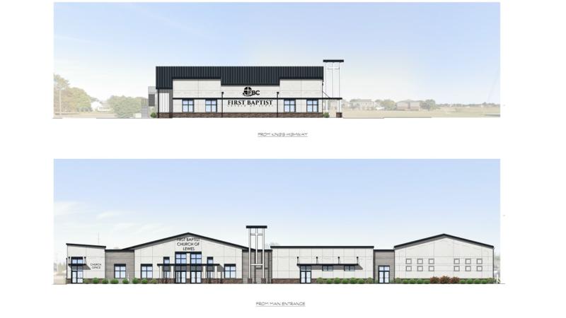 First Baptist Church site improvement renderings by George, Miles & Buhr LLC. SUBMITTED PHOTOS